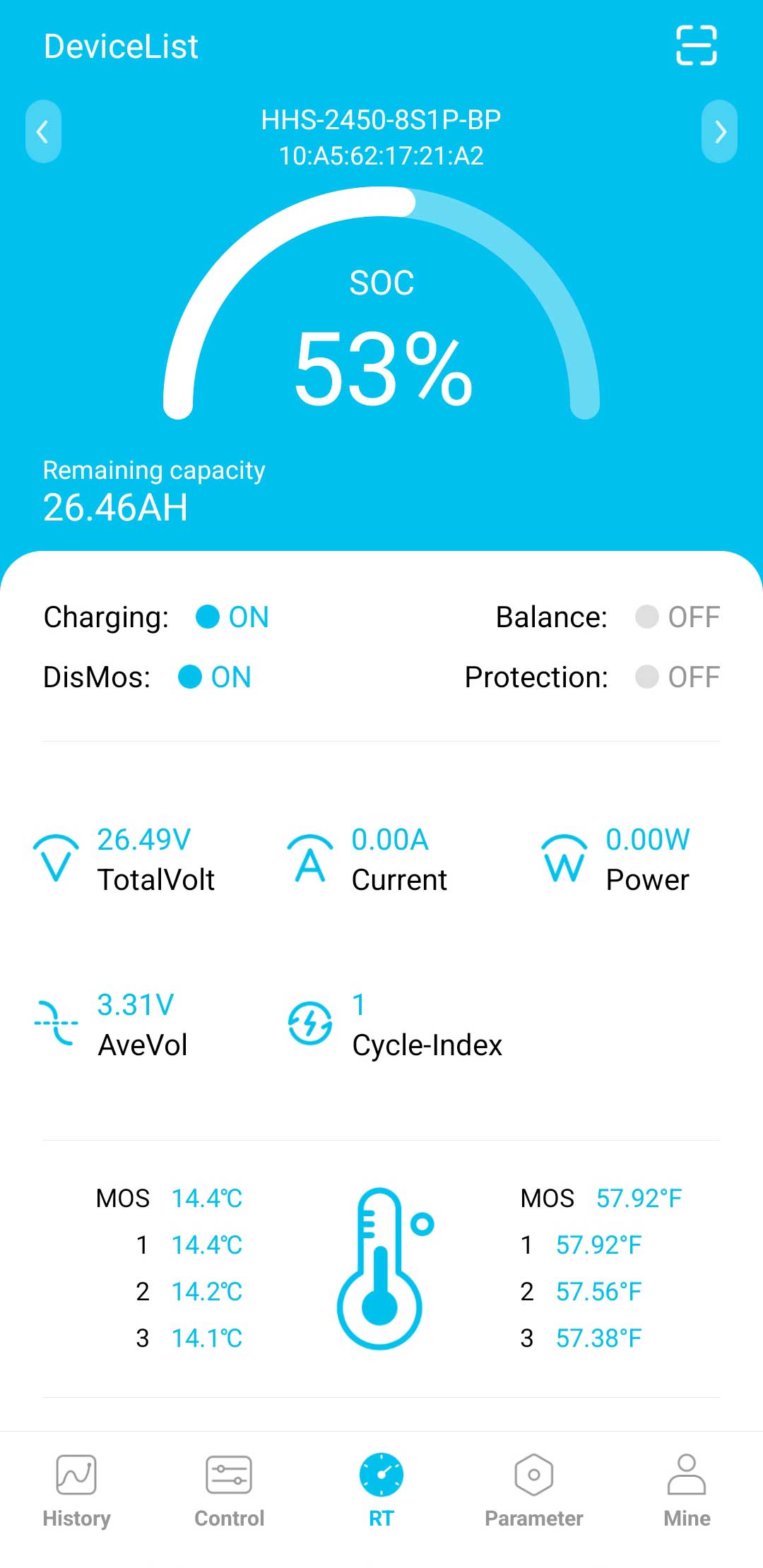 Bluetooth Aplikacija za spremljanje baterije