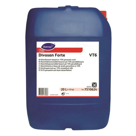 Sredstvo za dezinfekcijo Divosan Forte VT6, za prehrambeno industrijo, 20 L