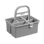 NOSILEC za čistilne pripomočke Carry Basket, s tremi razdelilci, siv