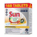 Tablete za strojno pomivanje posode Sun Professional Classic Machine Dishwash Tablets, 188 tablet, Pro Formula