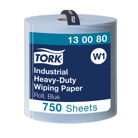 Industrijske papirnate brisače 130080 TORK, v pakiranju je 1 rola, ki ima 750 lističev.
