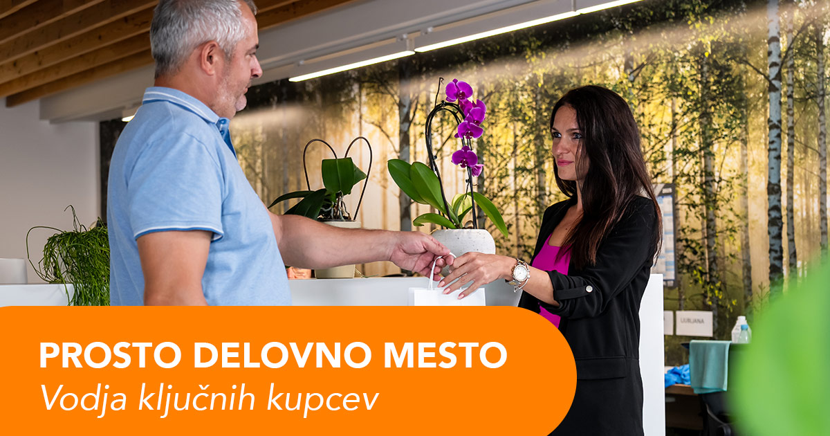 Prosto delovno mesto - Vodja ključnih kupcev v podjetju Barjans d.o.o.