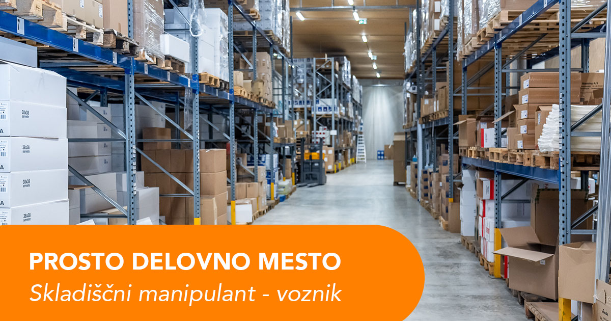 Skladiščni manipulant - voznik