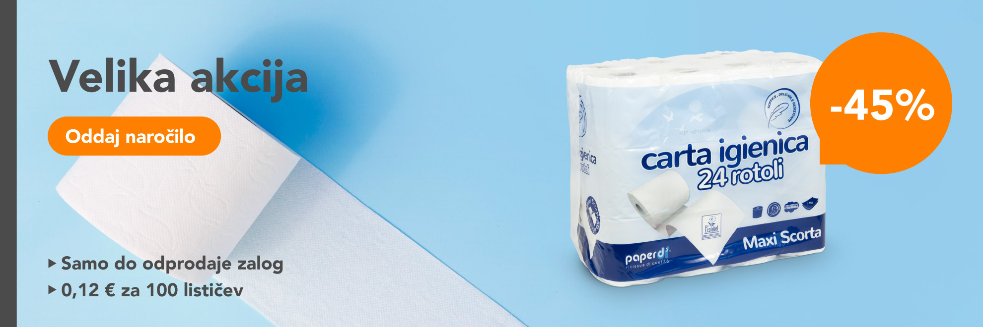 Banner toaletni papir 2025