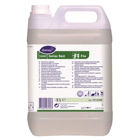 Čistilo za trda tla TASKI Jontec Best F4e, razmaščevalno, tudi za strojno čiščenje, 5 L