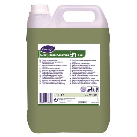 Čistilo za trda tla TASKI Jontec Ceramica F4n, z alkoholom, tudi za strojno čiščenje, 5 L