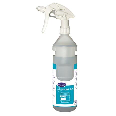 PLASTENKA 750 ml, za Diverflow in Divermite, z označbo Multi D2, modra, z razpršilko