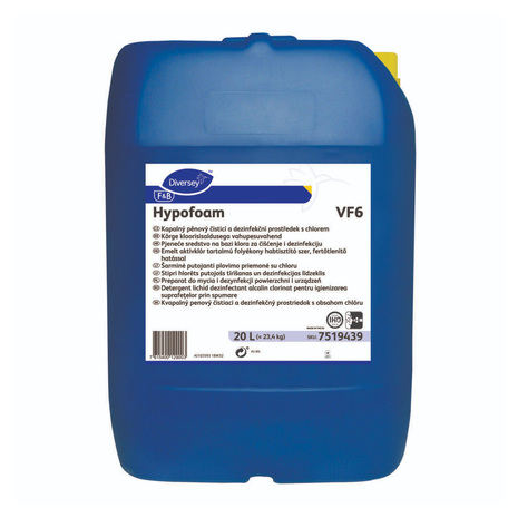 Sredstvo za prehrambeno industrijo Hypofoam VF6, tudi za dezinfekcijo, pena brez formaldehida, 20 L
