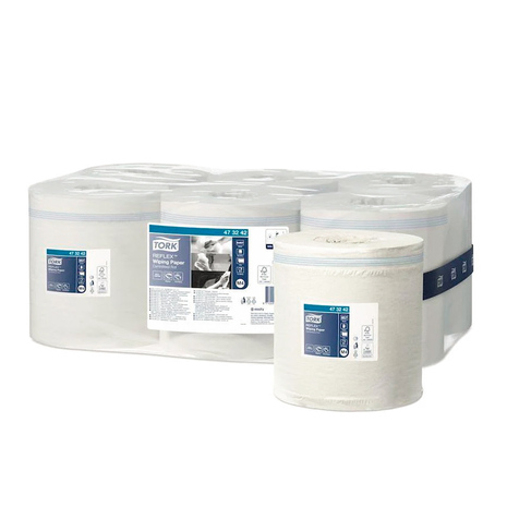 PAPIRNATE BRISAČE CENTRAL, 1-slojne, bele, Tork Reflex™, 6 rol/pak, M4