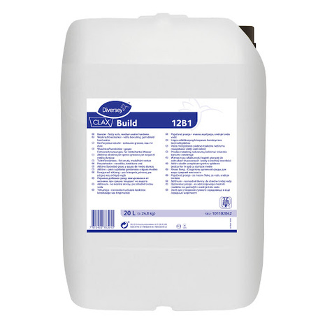 Pralni detergent CLAX Build 12B1, tekoče sredstvo, za vse vrste perila, 20 L