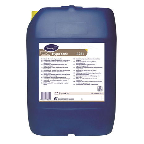 Sredstvo za beljenje CLAX Hypo conc 42B1, za pranje pri nizkih temperaturah, 20 L