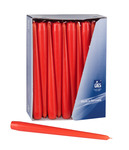 SVEČE NAMIZNE, KONUS, RDEČE, 23,5 x 245 mm, 50 kos/pak, Gies