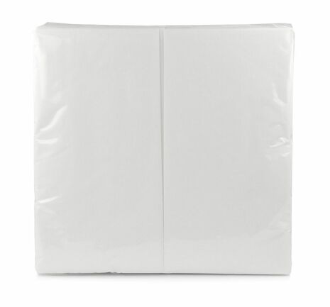SERVIETE 40 x 40 cm, bele, 2-slojne, 1/8 zložene, 50 kos/pak
