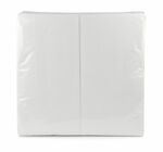 SERVIETE 40 x 40 cm, bele, 2-slojne, 1/8 zložene, 50 kos/pak