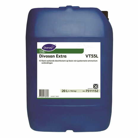 Sredstvo za dezinfekcijo Divosan Extra VT55, za prehrambeno industrijo, 20 L