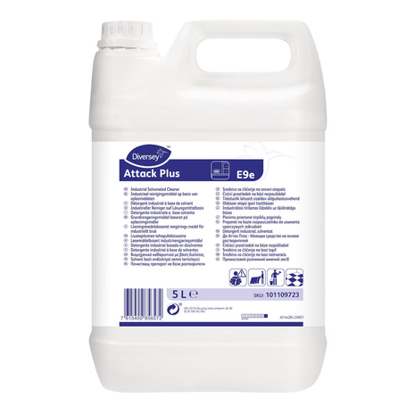 Čistilo za mastna tla v industriji DI Attack Plus E9e, alkalno, 5 L