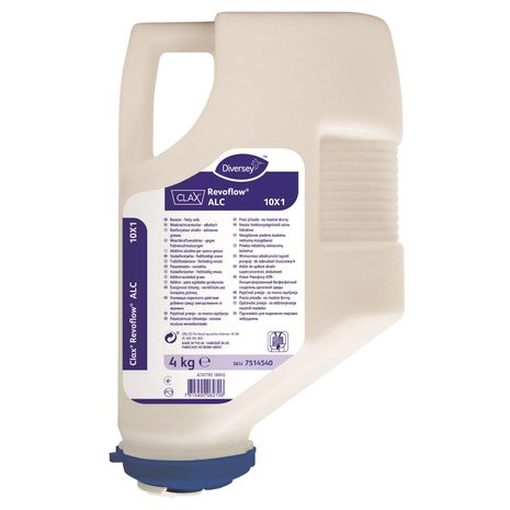 Pralni detergent CLAX Revoflow ALC 10X1, sredstvo v prahu, ojačevalec pranja, 4 kg