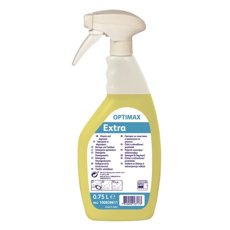 Čistilo za maščobe OPTIMAX Extra, z razpršilko, 750 ml