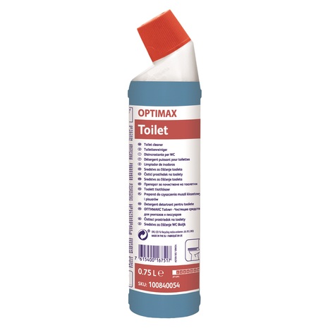 Čistilo za wc školjke OPTIMAX Toilet, 750 ml