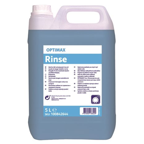 Sredstvo za sijaj OPTIMAX Rinse, pri strojnem pomivanju posode, 5 L