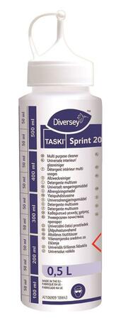PLASTENKA 500 ml, z označbo TASKI Sprint 200 E1b, z dozirno šobo