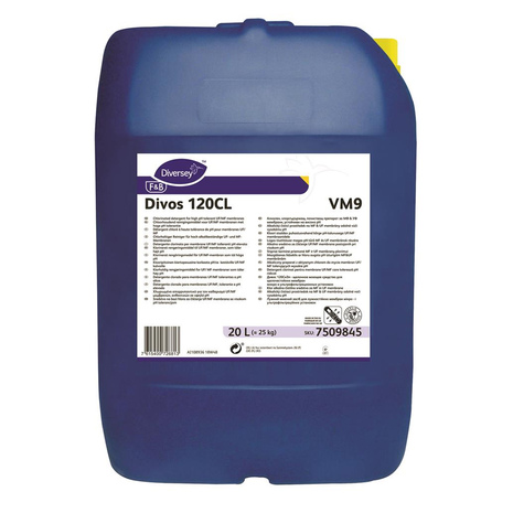 Sredstvo za prehrambeno industrijo Divos 120CL VM9, 20 L
