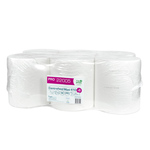PAPIRNATE BRISAČE CENTRAL, 1-slojne, bele, TUBELESS MAXI PRO 410, 6 rol/pak