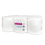 PAPIRNATE BRISAČE CENTRAL, 2-slojne, bele, TUBELESS MAXI PRO 225, 6 rol/pak