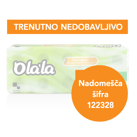 Toaletni papir ROLICE, 2-slojne, OLALA Smooth Care, 10 rol/pak