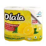 PAPIRNATE BRISAČE v roli, 23 cm, OLALA EXTRA ABSORBENT LIMONA, 3-slojne, bele, 2 rol/pak