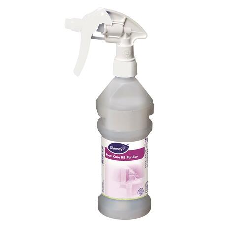 PLASTENKA 300 ml, za Diverflow, z označbo Room Care R9, vijolična, z razpršilko