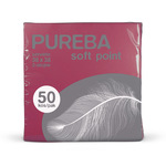 SERVIETE 38 x 38 cm, bordo, 2-slojne, Soft Point, PUREBA, 50 kos/pak
