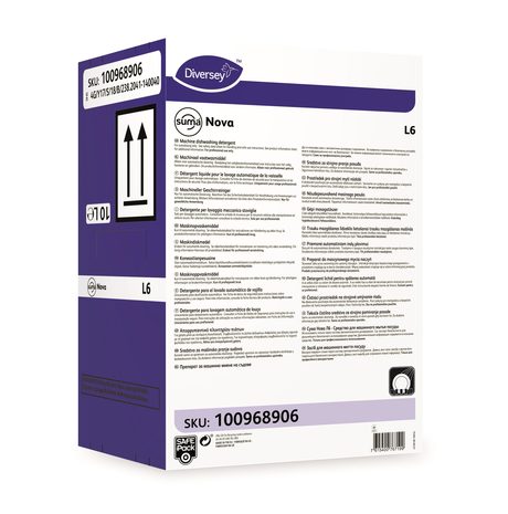 Čistilo za strojno pomivanje Suma Nova L6, SafePack, za trdo vodo, 10 L