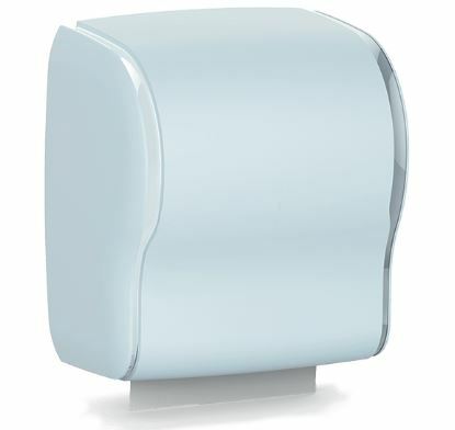 Podajalnik papirnatih brisač v roli TUBELESS, z avtomatskim odrezom
