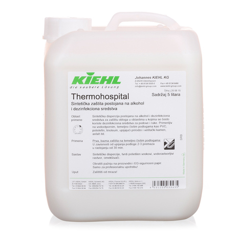 Premaz za tla Thermohospital, odporen na dezinfekcijo, 5 L, Kiehl
