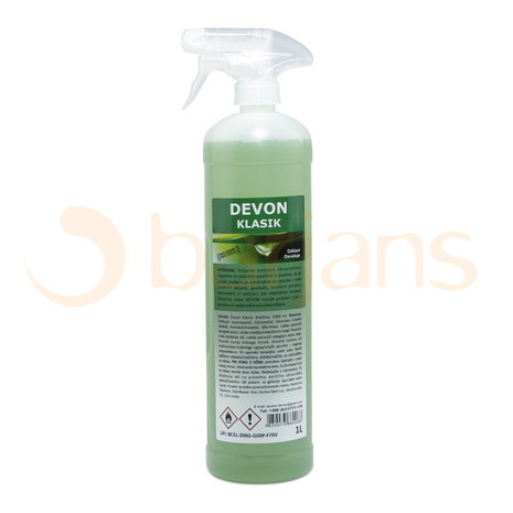 Osvežilec zraka in zaščitni film DEVON KLASIK, vonj citrus, z razpršilko, 1 L