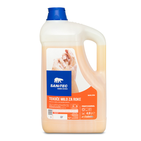 Tekoče milo 5 L, MARELIČNO, za pogosto umivanje rok
