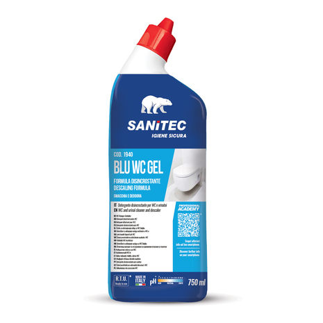 Čistilo za wc školjke BLU WC GEL, za vodni kamen, 750 ml