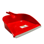 Smetišnica, plastična, 24 cm, z gumo, modra