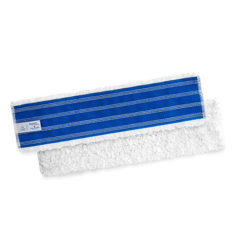 KRPA za tla, na ježka, 60 cm, RAPIDO, bela, z modro podlago, mikrovlakna