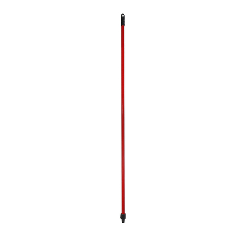 ROČAJ kovinoplastičen, 130 cm, z navojem, rdeče-črn