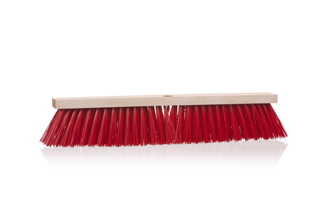 METLA PVC, 50 cm, lesena osnova, brez ročaja in navoja, luknja naravnost