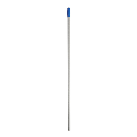 ROČAJ plastičen, 140 cm, z luknjo, siv, za TASKI