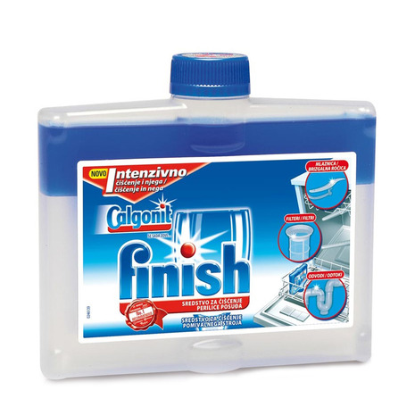 Čistilo za strojno pomivanje FINISH, za čiščenje gospodinjskih strojev, 250 ml