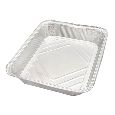 PLADNJI ALU za hrano, globoki, pravokotni, SREDNJI, 3 L, 160 kos/pak