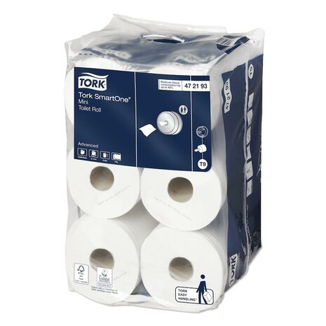 Toaletni papir ROLE Smart One Mini, 2-slojni, 12 rol/pak, T9