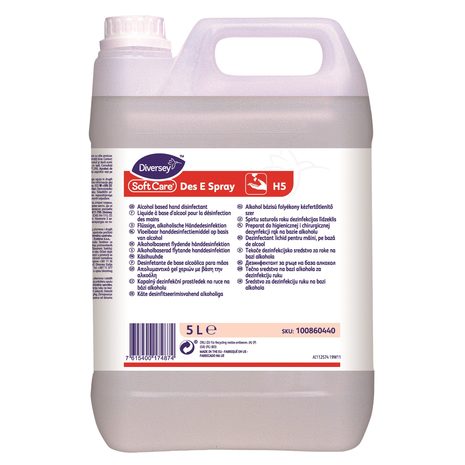 Dezinfekcija za roke Soft Care DES E Spray, 5 L, H5