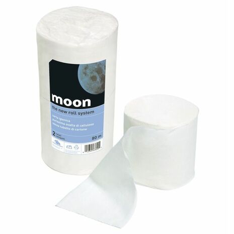 Toaletni papir ROLE MOON, 2-slojni, 24 rol/krt