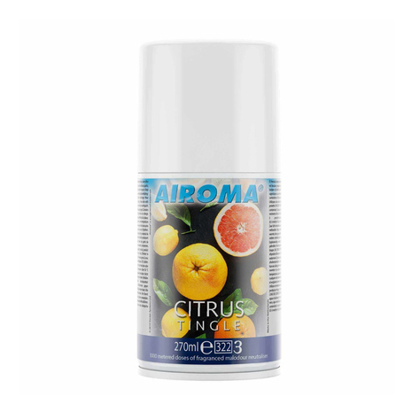 Osvežilec zraka AIROMA Citrus Tingle, v kartuši za dozer, 270 ml