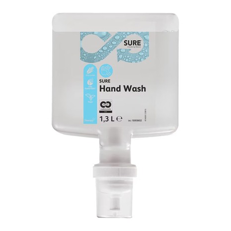 Tekoče milo v kartuši 1,3 L, SURE® Hand Wash, na rastlinski osnovi
